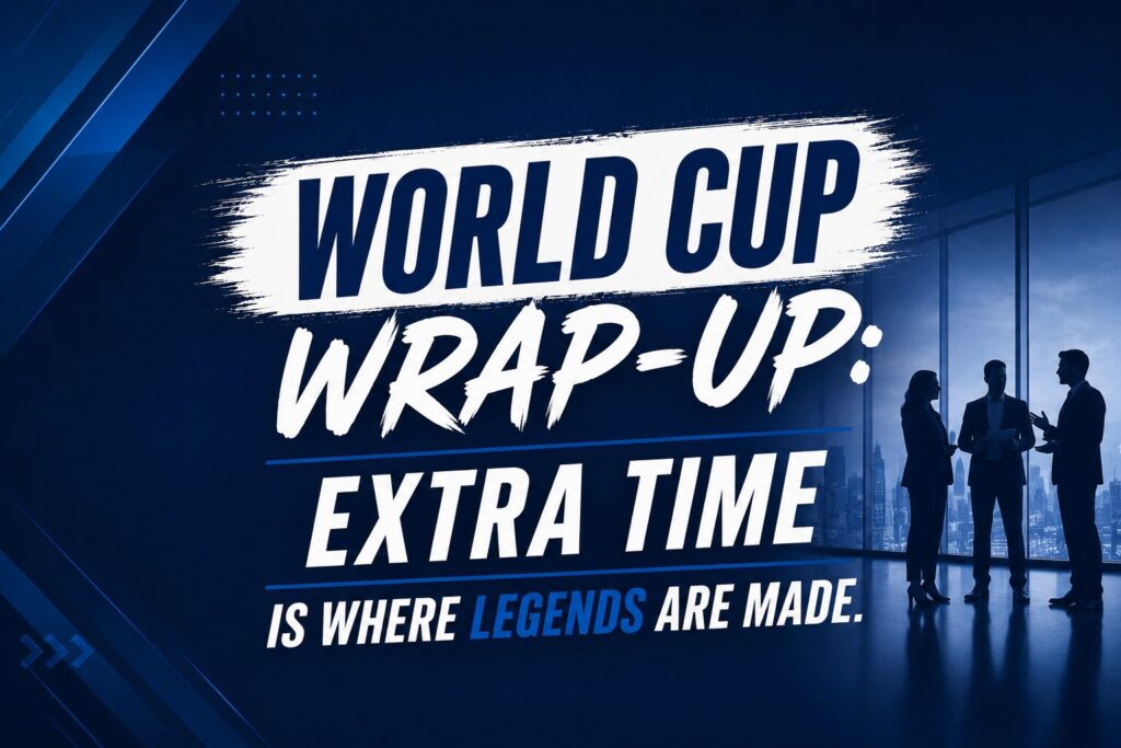 Extra Time is Where Legends are Made... On the Soccer Field and Sales Floor.